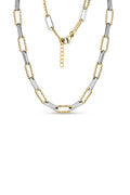 Collar de eslabones de dos tonos