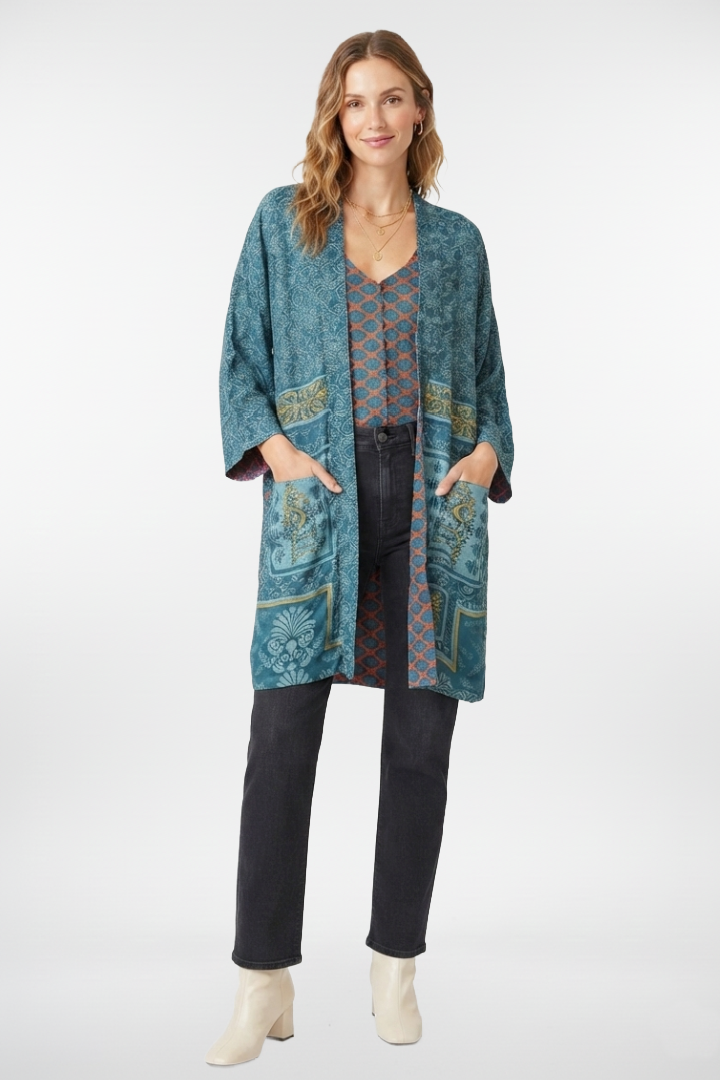 Unique Reversible Kimono Jacket