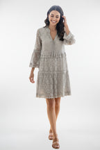 Vestido de encaje bohemio vintage