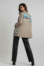 Vintage Oversized Graffiti Blazer