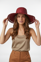 Wide Brim Raffia Hat