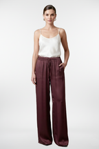 Wide Leg Silky Trousers