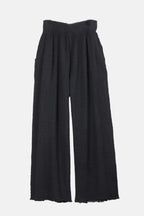 Black Crinkle Palazzo Pants