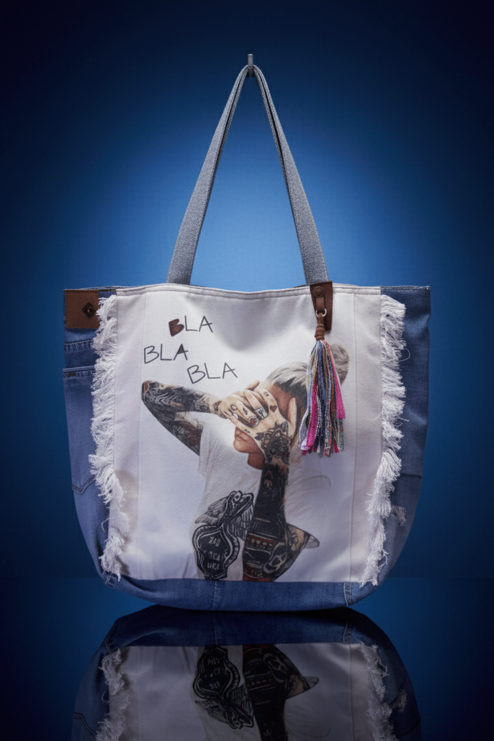 Upcycle Denim Tote Bag 004