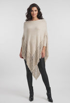 Fringe Haven Knit Poncho Top
