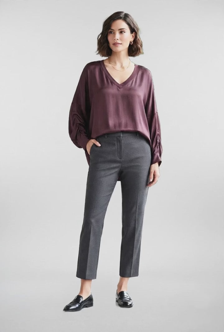 Longue Sleeved Silk Top